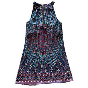 Tart Aztec Print Dress w/Front Keyhole